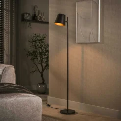 Lampadaire réglable métal brun 1 abat-jour NIAGARA