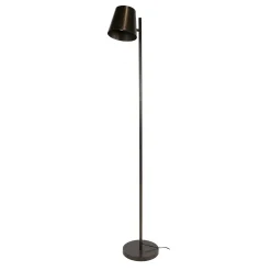 Lampadaire réglable métal brun 1 abat-jour NIAGARA