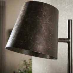 Lampadaire réglable métal brun 1 abat-jour NIAGARA