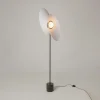 Lampadaire salon design – abat-jour blancs orientables JUNO