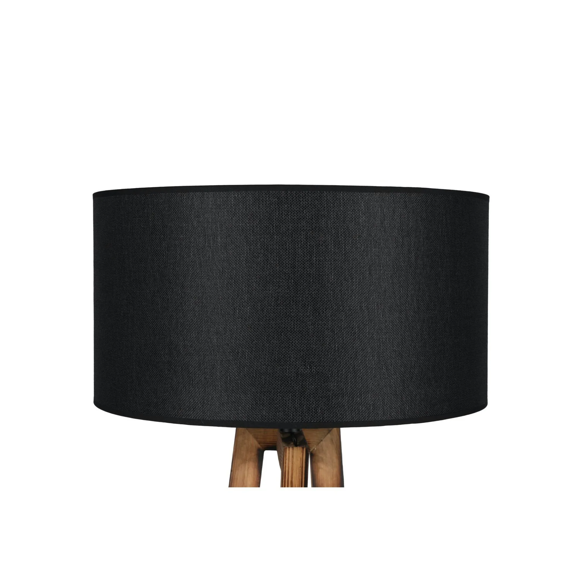 Lampadaire trépied croisé abat-jour noir 150 cm KILIS