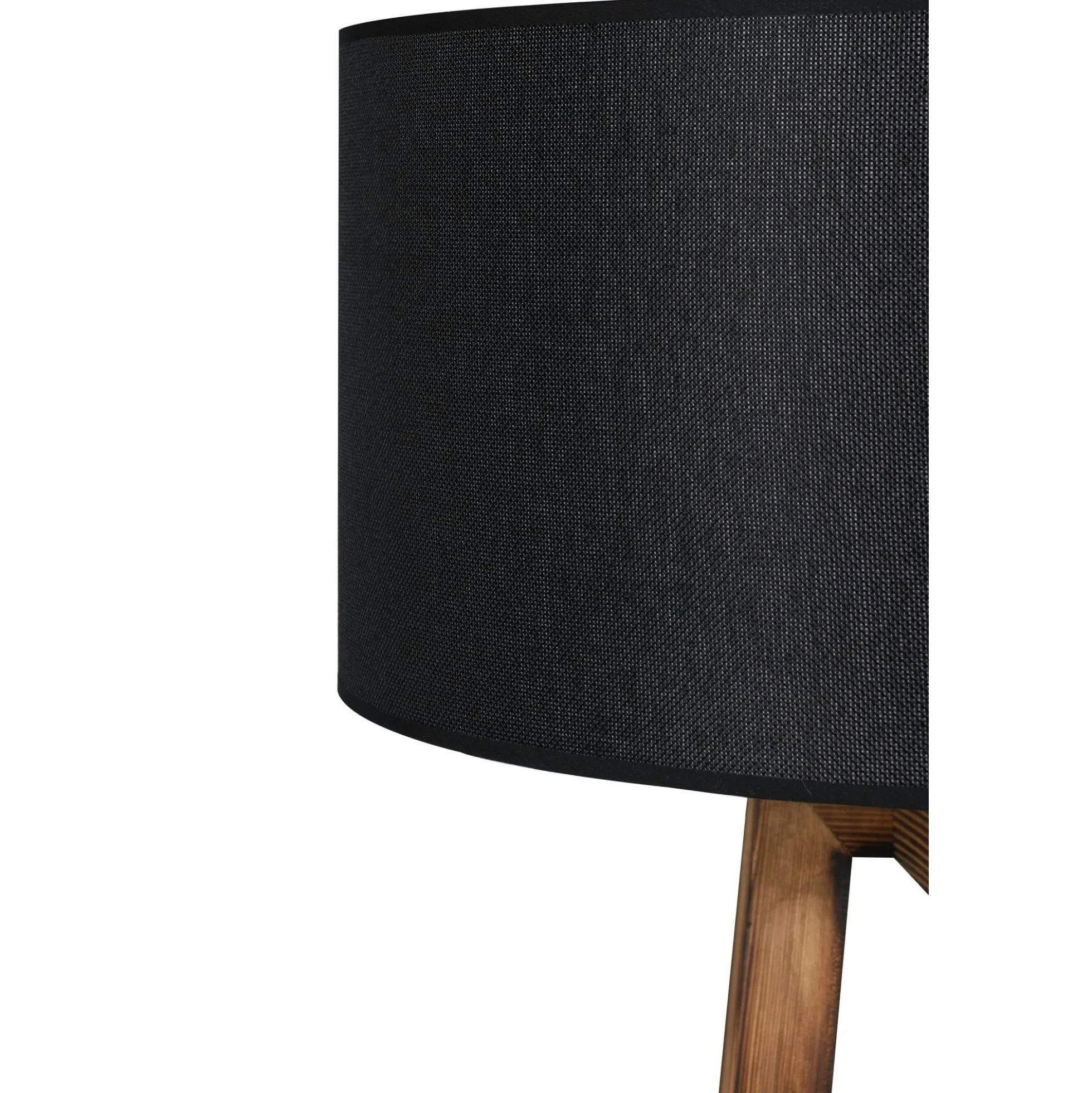 Lampadaire trépied croisé abat-jour noir 150 cm KILIS