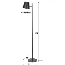 Lampadaire vintage NIAGARA