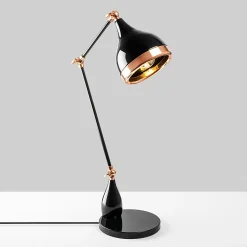 Lampe articulée design noir & cuivre, style moderne chic SILE