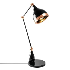 Lampe articulée design noir & cuivre, style moderne chic SILE