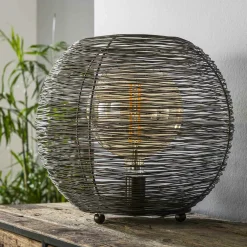 Lampe boule noire filaire D 40 cm NOVA