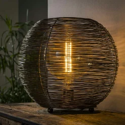 Lampe boule noire filaire D 40 cm NOVA