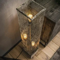 Lampe colonne industrielle effet maille GM TRIBECA