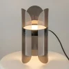 Lampe de chevet moderne en verre fumé – forme corolle ELY