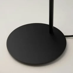 Lampe de chevet noire design - abat-jour plié LENORE