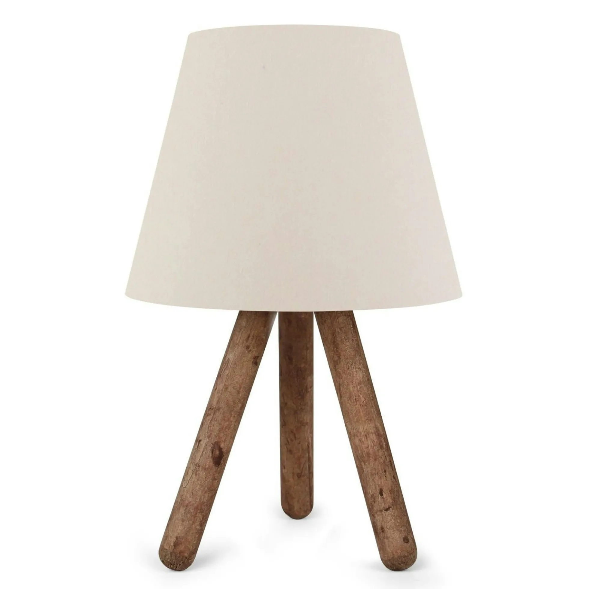 Lampe de chevet trépied moderne, abat-jour écru KILIS