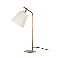 Lampe de chevet vintage, abat-jour écru orientable ZURICH