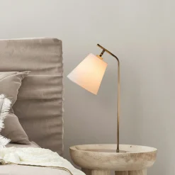 Lampe de chevet vintage, abat-jour écru orientable ZURICH