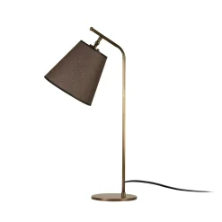 Lampe de chevet vintage, abat-jour marron orientable ZURICH