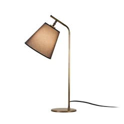 Lampe de chevet vintage, abat-jour marron orientable ZURICH