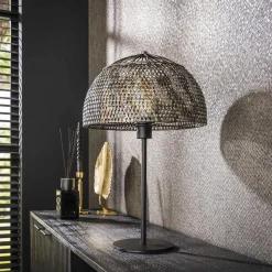 Lampe de salon avec abat-jour effet maille TRIBECA