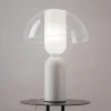 Lampe de salon blanche rétro – verre et céramique WINDER