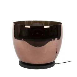 Lampe de salon moderne avec vasque en verre cuivré 41 cm NIAGARA