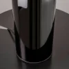 Lampe de salon noire rétro – verre et céramique WINDER