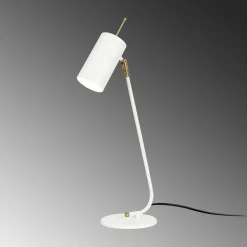 Lampe de table blanche, abat-jour orientable moderne chic SFAX
