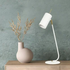 Lampe de table blanche, abat-jour orientable moderne chic SFAX
