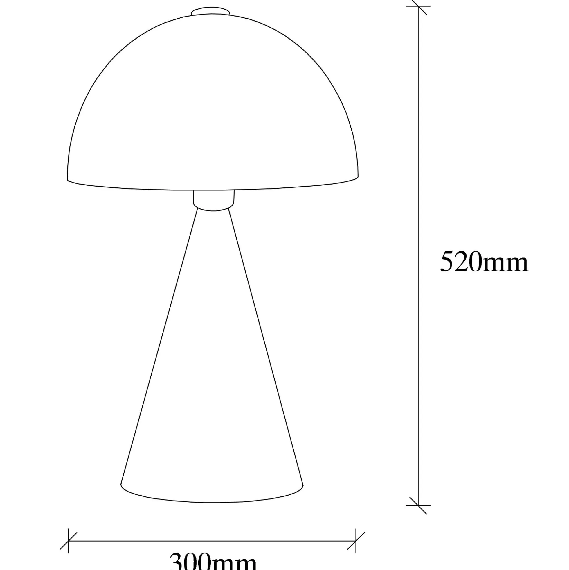 Lampe de table design noire, abat-jour rond vintage SILE