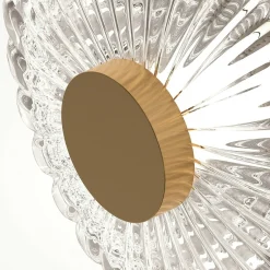 Lampe de table en verre - perles ciselées style rétro BELLA