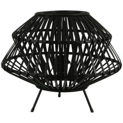 Lampe de table filaire métal noir D 41 cm