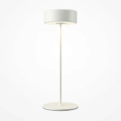 Lampe de table rechargeable blanche - style design ALMA