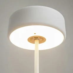 Lampe de table rechargeable blanche - style design ALMA
