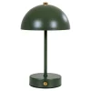 Lampe de table rechargeable en métal vert SILE