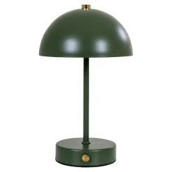 Lampe de table rechargeable en métal vert SILE