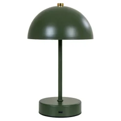 Lampe de table rechargeable en métal vert SILE