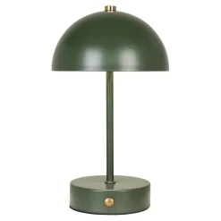 Lampe de table rechargeable en métal vert SILE