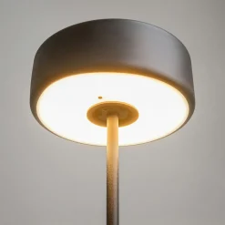 Lampe de table rechargeable noire - style design ALMA