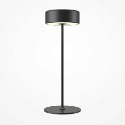 Lampe de table rechargeable noire - style design ALMA