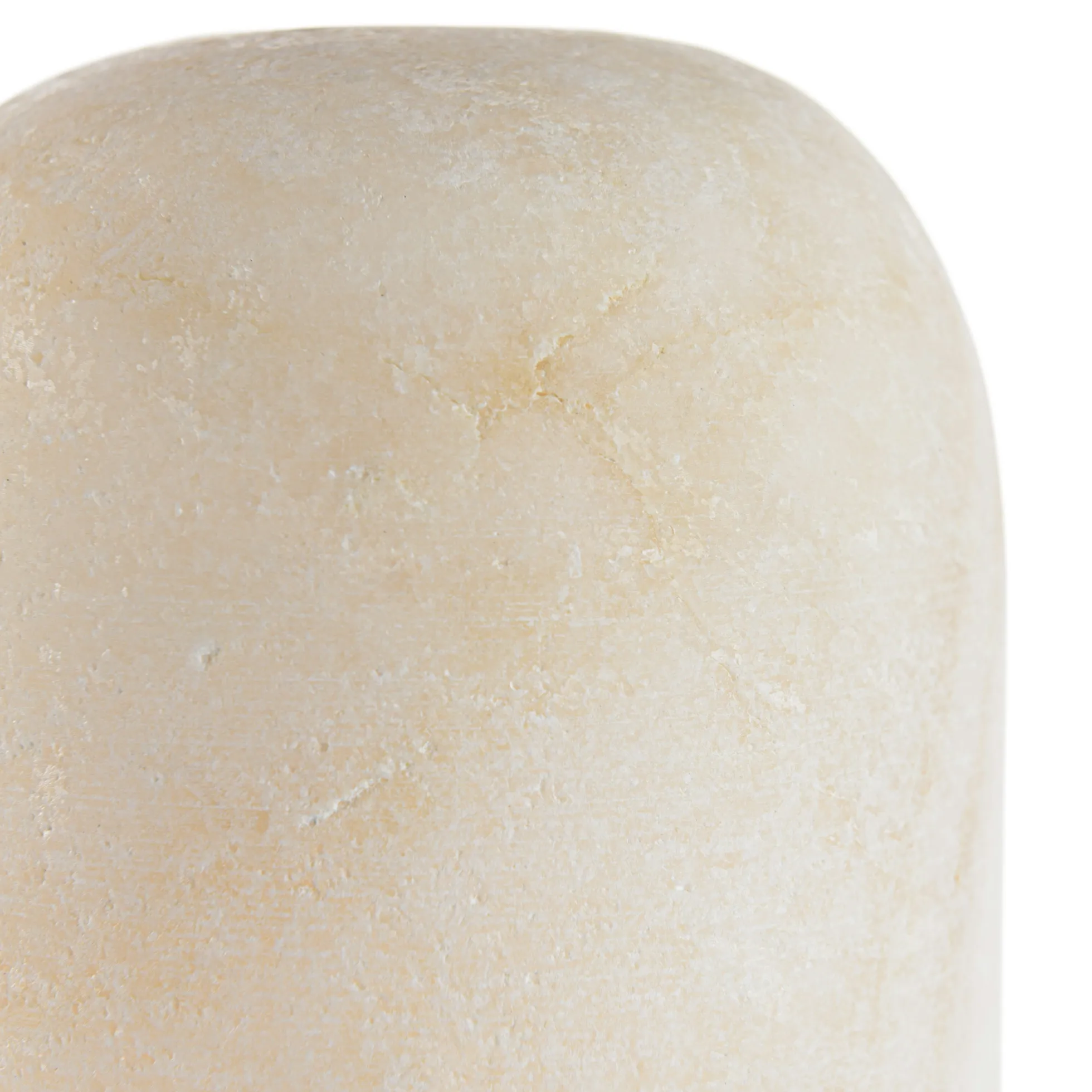 Lampe de table 10x10cm en pierre naturelle d'onyx et teck FOLELLI