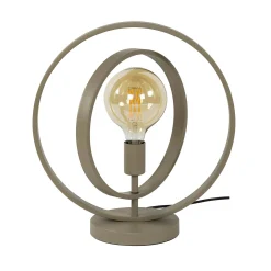 Lampe moderne beige mat, 2 anneaux pivotants TRIBECA