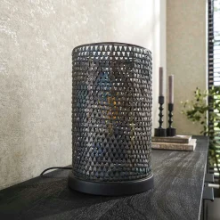 Lampe à poser contemporaine effet maille TRIBECA