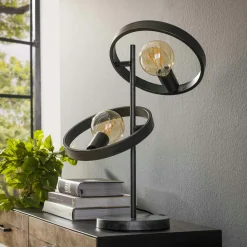 Lampe à poser industrielle 2 anneaux RALF