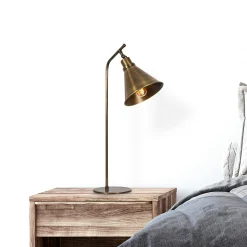 Lampe à poser vintage finition cuivrée, tête orientable SILE