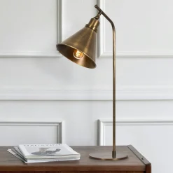 Lampe à poser vintage finition cuivrée, tête orientable SILE