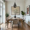 Lanterne rattan noir à suspendre H 35 cm