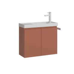 Lave-mains suspendu 60 cm rouge 2 portes IRIS