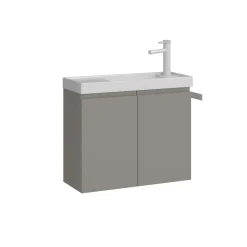 Lave-mains suspendu 60 cm taupe 2 portes IRIS