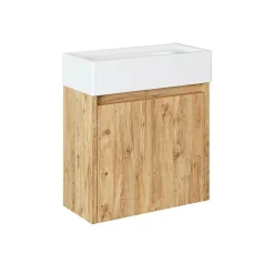 Lave-mains suspendu décor pin 1 porte LUA