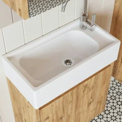 Lave-mains suspendu décor pin 1 porte LUA