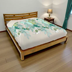 Lit 2 places couchage 160x200 avec tête de lit basse Hévéa 176x214x80cm NIAGARA