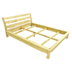 Lit 2 places façon futon Hévéa pour couchage 160x200 224x177x80cm MAORI