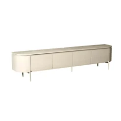 Long meuble TV suspendu bois sable 240 cm AREZZO